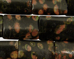Black Leopardskin Jasper Thin Pillow 20x15mm