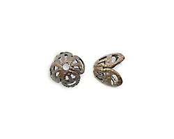 Vintaj Natural Brass Filigree Bead Cap 7mm