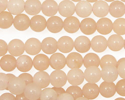 Peach Jade (nat.) Round 6mm