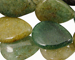 Rainbow Aventurine Flat Teardrop 25x15mm