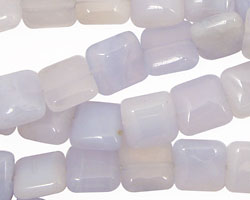 Chalcedony Puff Square 10mm