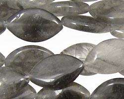 Natural Silver Quartz Horse Eye 19x12mm