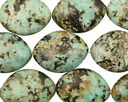 African Turquoise Horse Eye 20x15mm