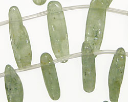 Green Kyanite Spear Drop 4x12-7x34mm