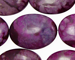 Sugilite Jasper Flat Oval 30x22mm