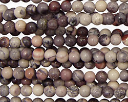 Porcelain Jasper Round 4mm
