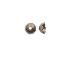 Vintaj Natural Brass Scalloped Bead Cap 6mm