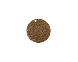 Vintaj Natural Brass Embossed Dots Coin 14mm