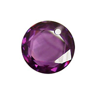 Violet Faceted Coin 16mm