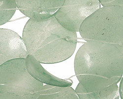 Green Aventurine Wavy Coin Petal 17-20mm