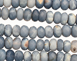 Owyhee Blue Opal Faceted Rondelle 8-9mm