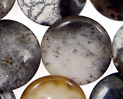 Moss Opalite Puff Coin 25mm