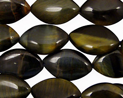 Blue Tiger Eye Horse Eye 19x12mm