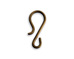Vintaj Natural Brass Hook 24x11mm