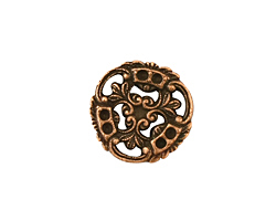Stampt Antique Copper (plated) Pinwheel Connector 17x18mm