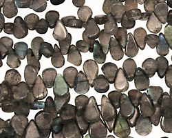 Labradorite Flat Teardrop 4-6x7-10mm