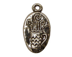 Green Girl Pewter Java Pendant 17x32mm