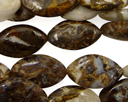 Brioche Agate Horse Eye 19x12mm