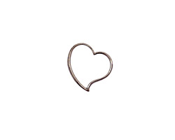 Stampt Pewter (plated) Cutout Heart 12mm