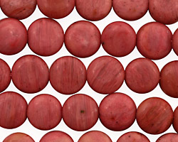 Rainbow Rhodonite Puff Coin 12mm