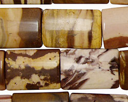 Brown Zebra Jasper Thin Pillow 20x15mm