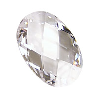 Crystal Clear Faceted Oval 20x30mm