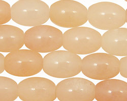 Peach Jade Rice 14x10mm
