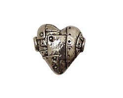 Green Girl Pewter Unbreakable Heart 20mm