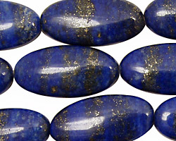 Lapis Flat Oval 30x15mm