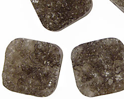 Smoky Agate Druzy Square 20mm