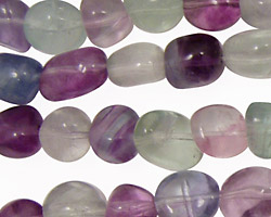 Rainbow Fluorite Tumbled Nugget 5-10x4-6mm