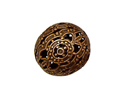 Stampt Copper (plated) Filigree Ball 20mm