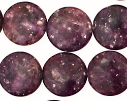Lepidolite Puff Coin 16mm