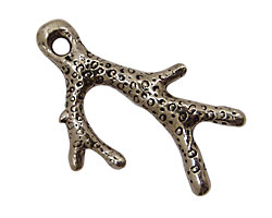 Green Girl Pewter Coral Branch 30x41mm