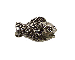 Green Girl Pewter Fishy 25x16mm