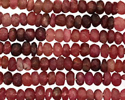 Pink Tourmaline Faceted Rondelle 5mm