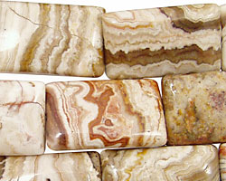 Mexican Crazy Lace Agate Thin Pillow 25x15mm