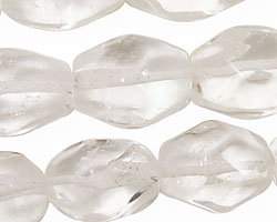 Rock Crystal Tumbled Faceted Nugget 18x13-23x15mm