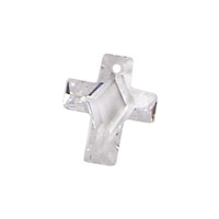 Crystal Clear Faceted Cross 10x12mm