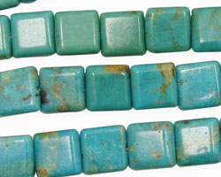 Chinese Turquoise (stab.) Puff Square 10mm