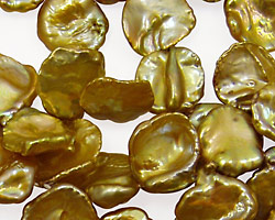 Gold Keishi Petal Pearl 10-12x12-15mm