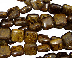 Bronzite Puff Square 8mm