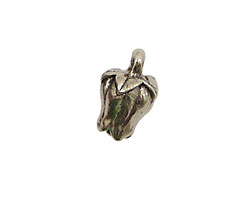 Green Girl Pewter Lily Drop 11x18mm