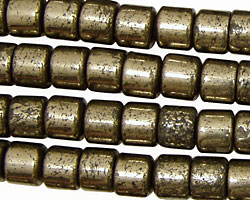 Golden Pyrite (silver tone) Barrel 8mm