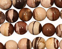 Brown Zebra Jasper Round 10mm