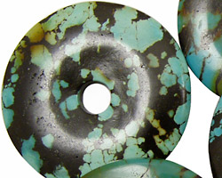Chinese Turquoise Donut 35-40mm