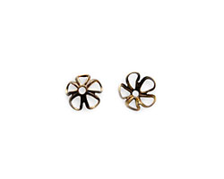 Vintaj Natural Brass Blossom Bead Cap 6mm
