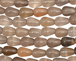 Silver Moonstone Teardrop 8x6mm