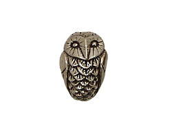 Green Girl Pewter Bubo Owl 19x13mm