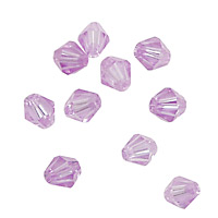 Lilac Faceted Bicone 6mm